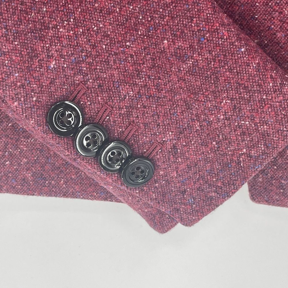 New Veronica Beard I Am Dickey Jacket Blazer Berry Red Pink Size 0 Wool Blend - Picture 11 of 15